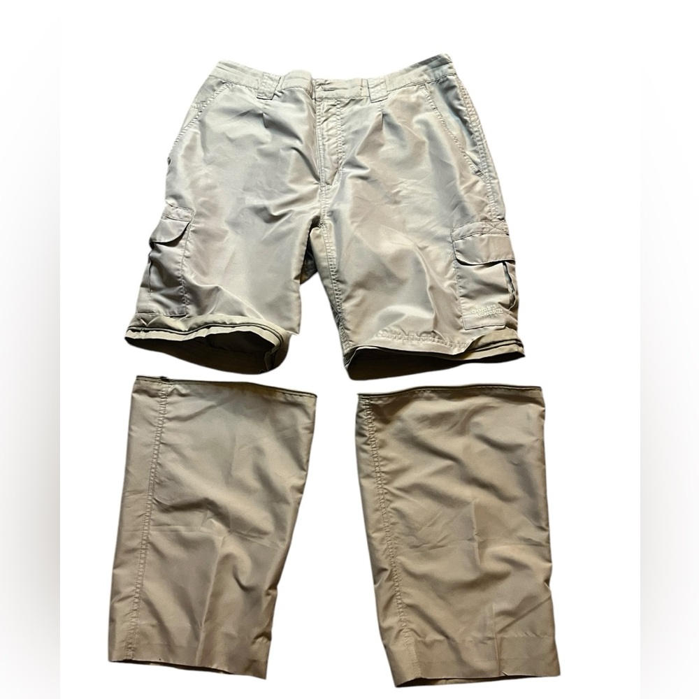 Guide's Choice Women’s Large Convertible Pants Shorts Khaki  Zip Fly Outdoor